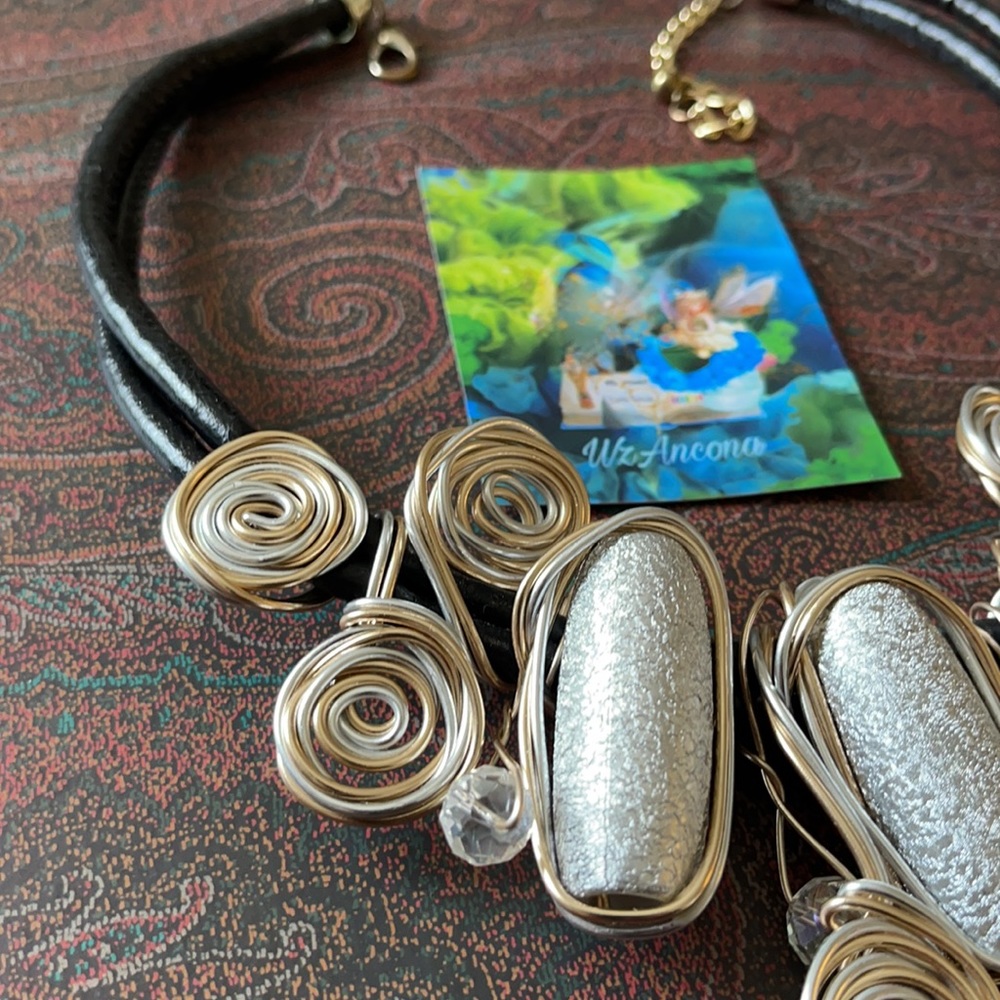Sophisticated beads metal barroco necklace rope - Picture 4 of 9